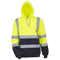 Hi-vis pull-over hoodie