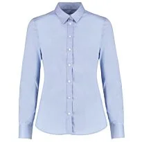 Women's stretch Oxford shirt long-sleeved