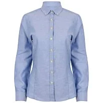 Women's modern long sleeve Oxford shirt