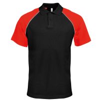 Kariban Polo baseball contrast polo shirt