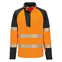 PW3 Hi-vis ¼-zip sweatshirt