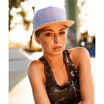 Flexfit by Yupoong Chambray-suede snapback (6089CH)