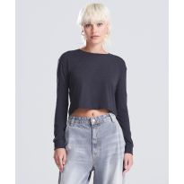 AWDis Just T's Women's long sleeve cropped T