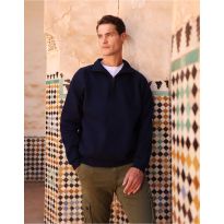 Fruit Of The Loom Iconic Premium Zip Neck Sweat