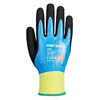Cut D13 Nitrile aqua gloves