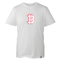 Bitcoin Red Gradient Tee