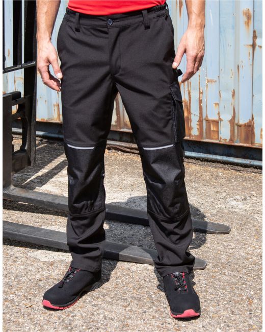 WORK-GUARD by Result Slim Softshell Work Trousers