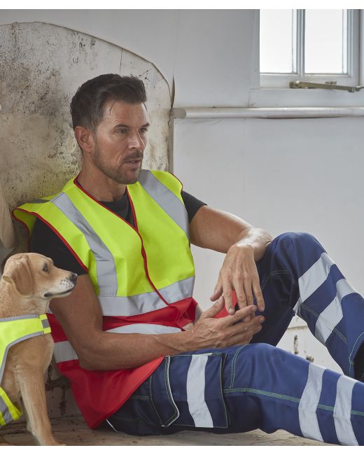 Yoko Hi-vis two-tone waistcoat (HVW122)