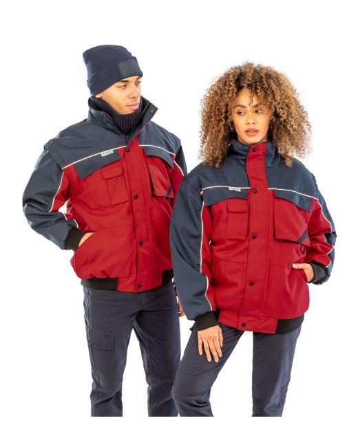 WORK-GUARD by Result Zip Sleeve Heavy Duty Jacket