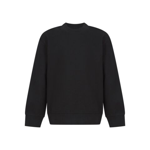 Kids sustainable fashion curved hem sweatshirt