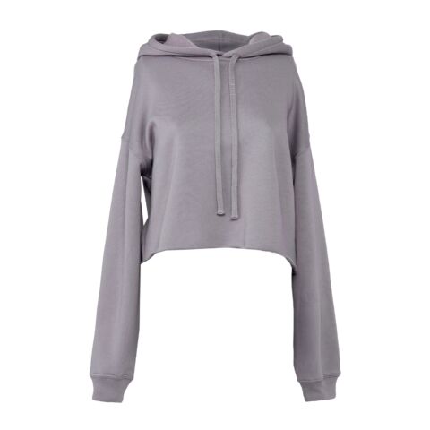 Women's cropped fleece hoodie