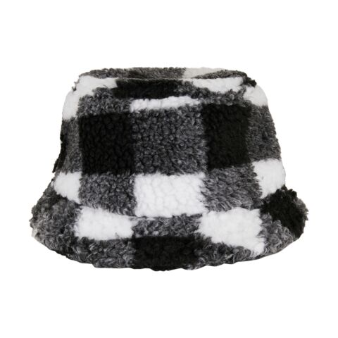 Sherpa check bucket hat