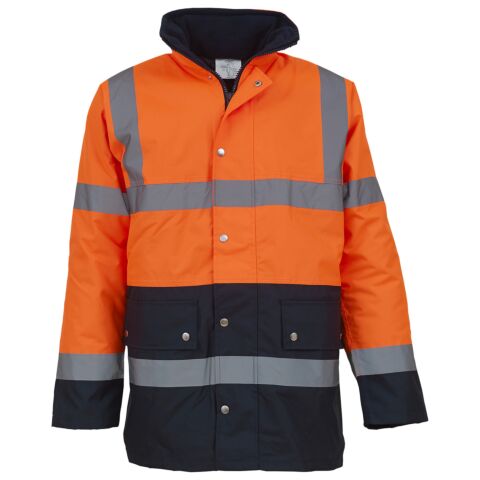 Hi-vis two-tone motorway jacket
