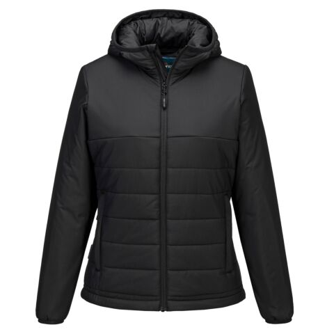 Women’s professional hooded insulated baffle jacket