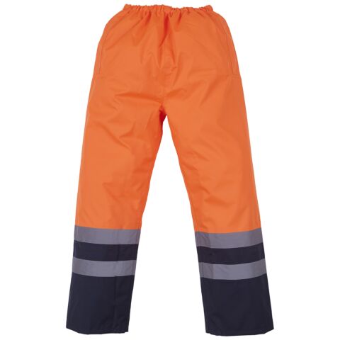 Hi-vis waterproof overtrousers