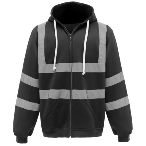 Hi-vis zip hoodie