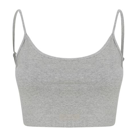 Women's sustainable fashion cropped cami top with adjustable straps