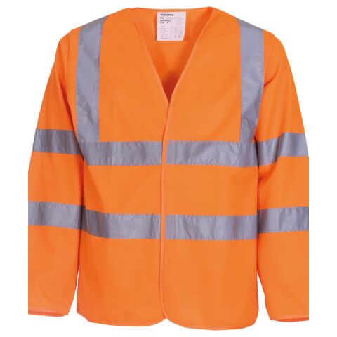 Hi-vis long sleeve waistcoat