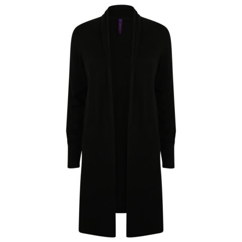 Women's longline open cardigan