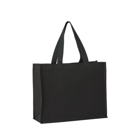 Recycled premium canvas stand-up shopper