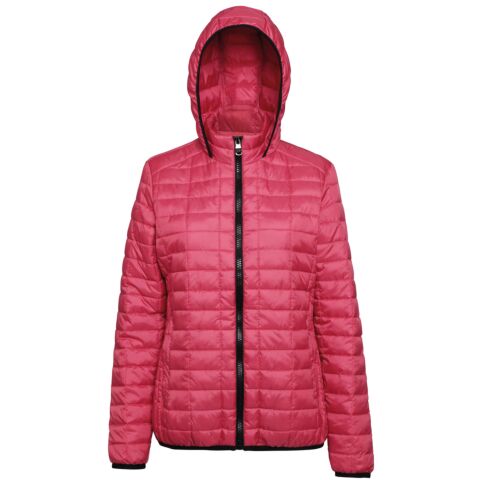 Women's honeycomb hooded jacket