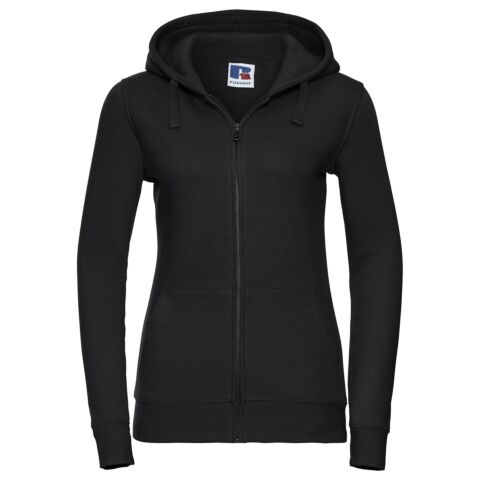 Women's authentic zipped hooded sweatshirt