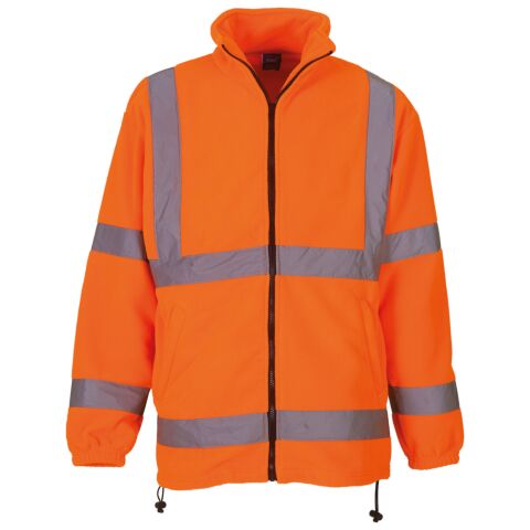 Hi-vis heavyweight fleece jacket