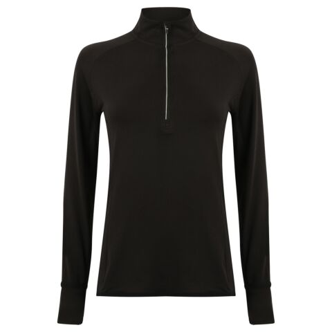 Women's long-sleeved ¼ zip top