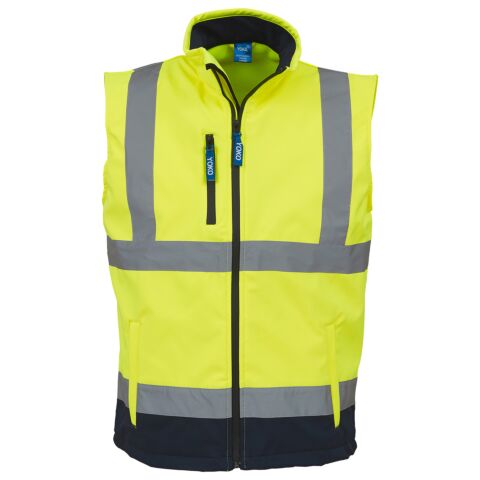 Hi-vis softshell gilet