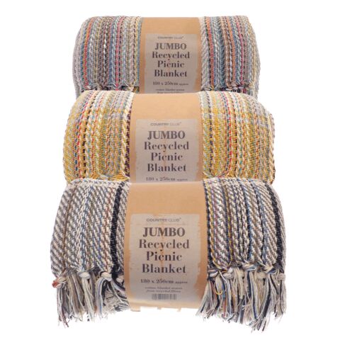 Jumbo recycled picnic blanket