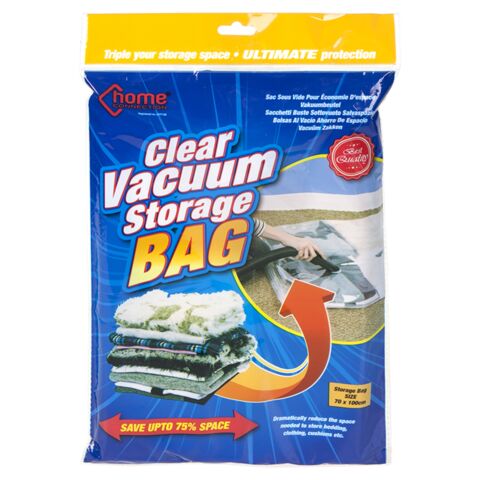 Clear vacuum storage bag