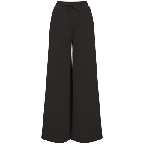 Women's sustainable fashion wide leg joggers
