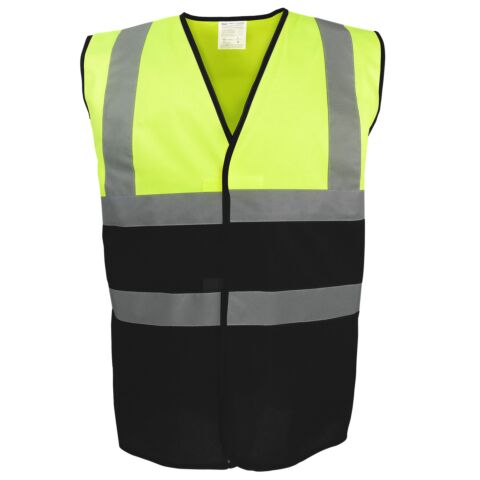 Hi-vis two-tone waistcoat