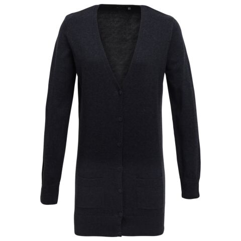 Women's longline knitted cardigan