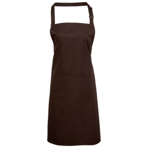 Colours bib apron with pocket