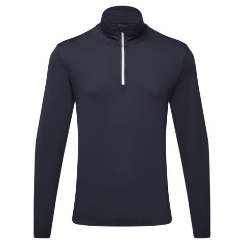 TriDri recycled long sleeve brushed back ¼ zip top