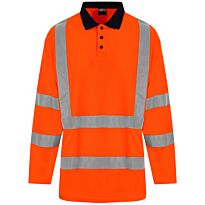 High visibility long sleeve polo