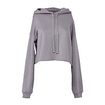 Women's cropped fleece hoodie