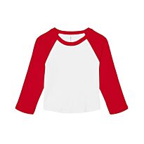 Women’s micro rib 3/4 raglan baby t-shirt