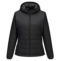 Women’s professional hooded insulated baffle jacket