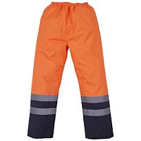 Hi-vis waterproof overtrousers