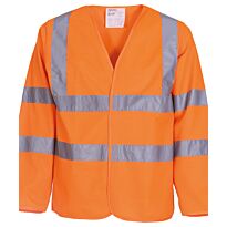 Hi-vis long sleeve waistcoat