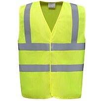 Hi-vis flame-retardant anti-static waistcoat