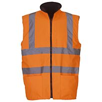 Hi-vis reversible fleece bodywarmer