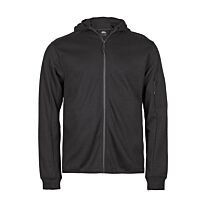 Athletic hooded full-zip sweatshirt