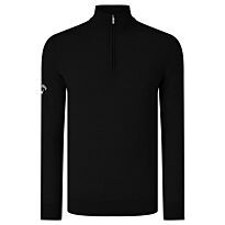 Ribbed ¼ zip Merino sweater