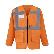 Hi-vis executive long sleeve waistcoat