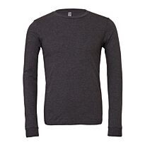 Unisex heather CVC long sleeve t-shirt