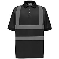 Hi-vis short sleeve polo