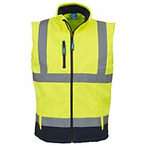 Hi-vis softshell gilet